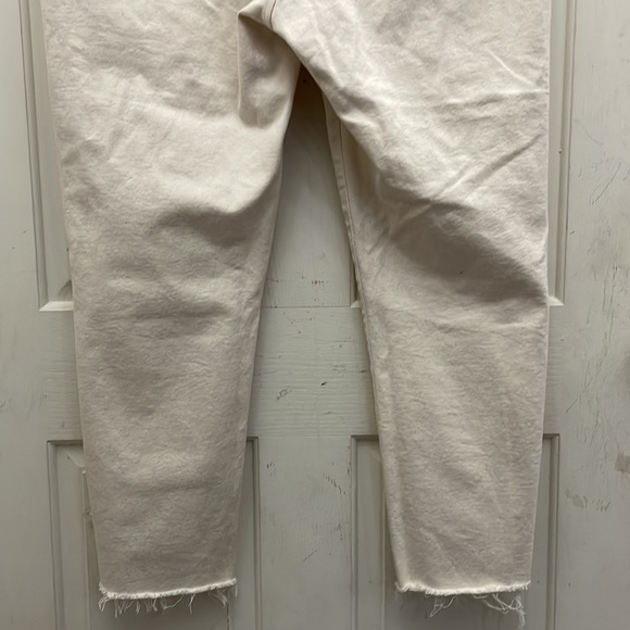 Madewell The Perfect Vintage Jean Raw Cream Ankle Length Sz 31 - Picture 6 of 11
